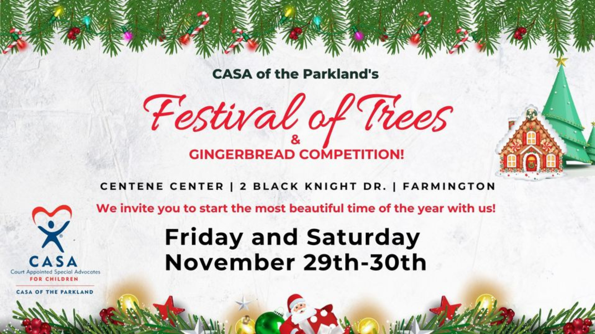 Festival of Trees for Casa of the Parkland