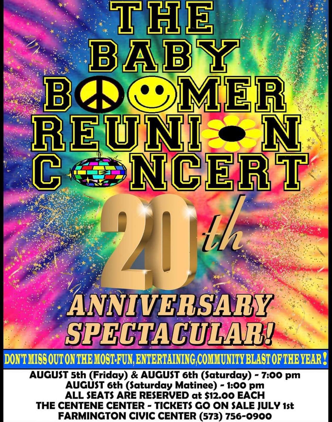 Baby Boomer Tickets on Sale Friday