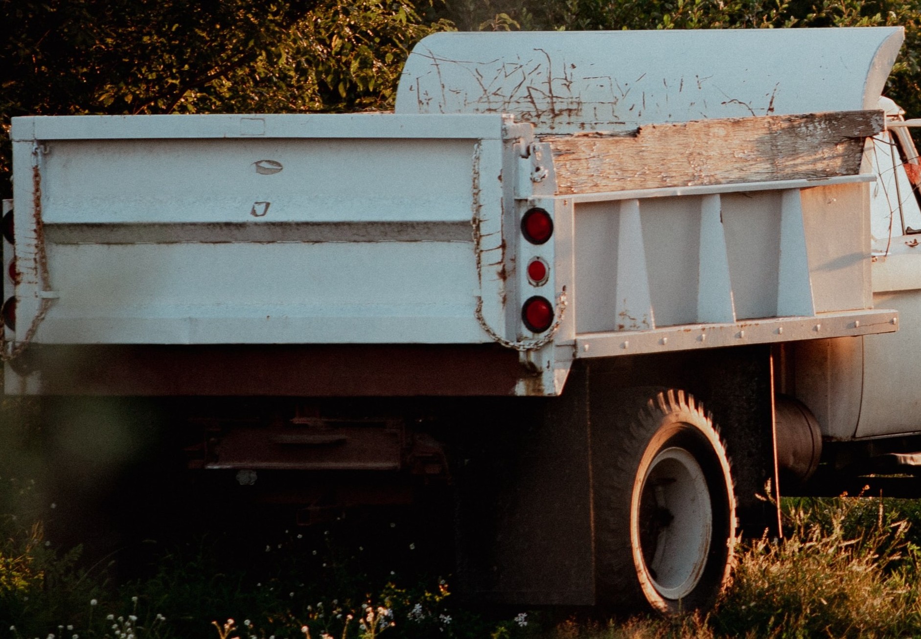 Wind Causes Dump Truck Rollover