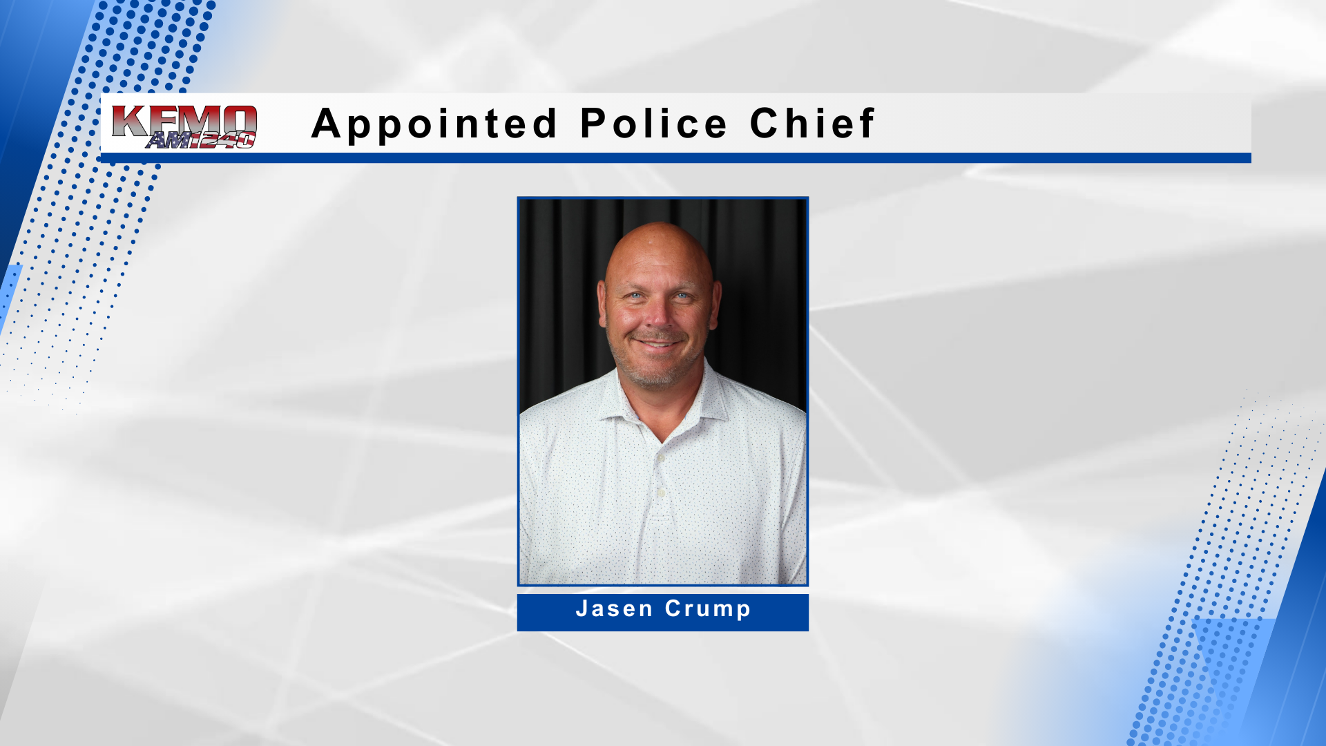 Crump Appointed as New Bonne Terre Police Chief