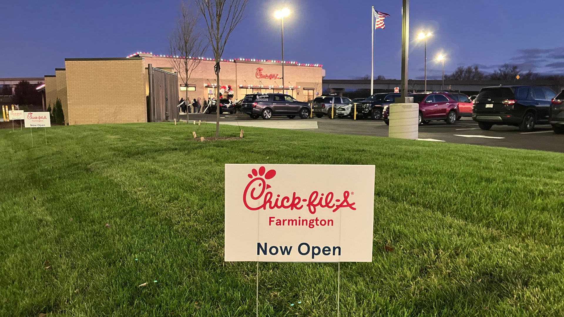 Excitement Overflows as Chick-fil-A Opens in Farmington