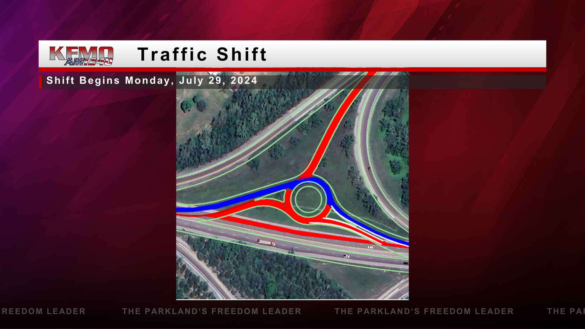 Jefferson County Traffic Switch to Begin Monday Night