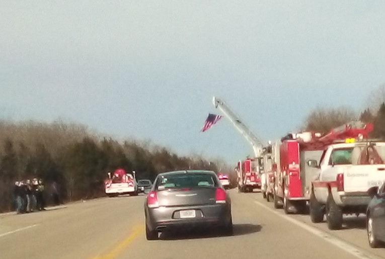 Burns Honored with Procession